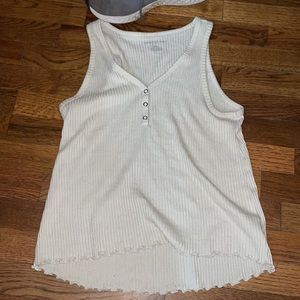 Cream AE M tank top
